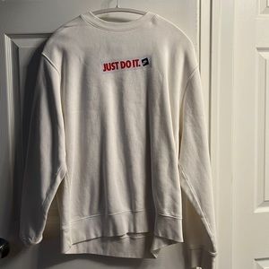 Nike “Just Do It” white sweatshirt